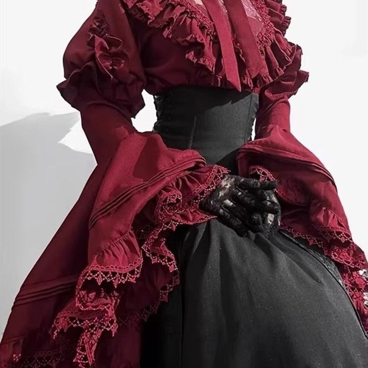 Lolita Skirt and Long-sleeved Blouse Set  US 64D192