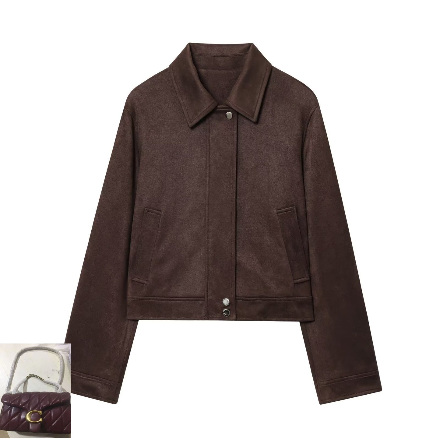 Casual Jacket with Cropped Lapels SA560
