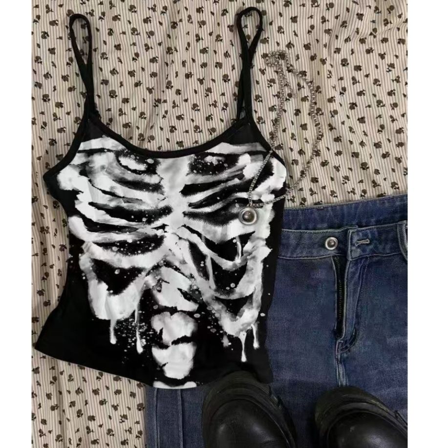 Rock Dark Skull Camisole  SA906