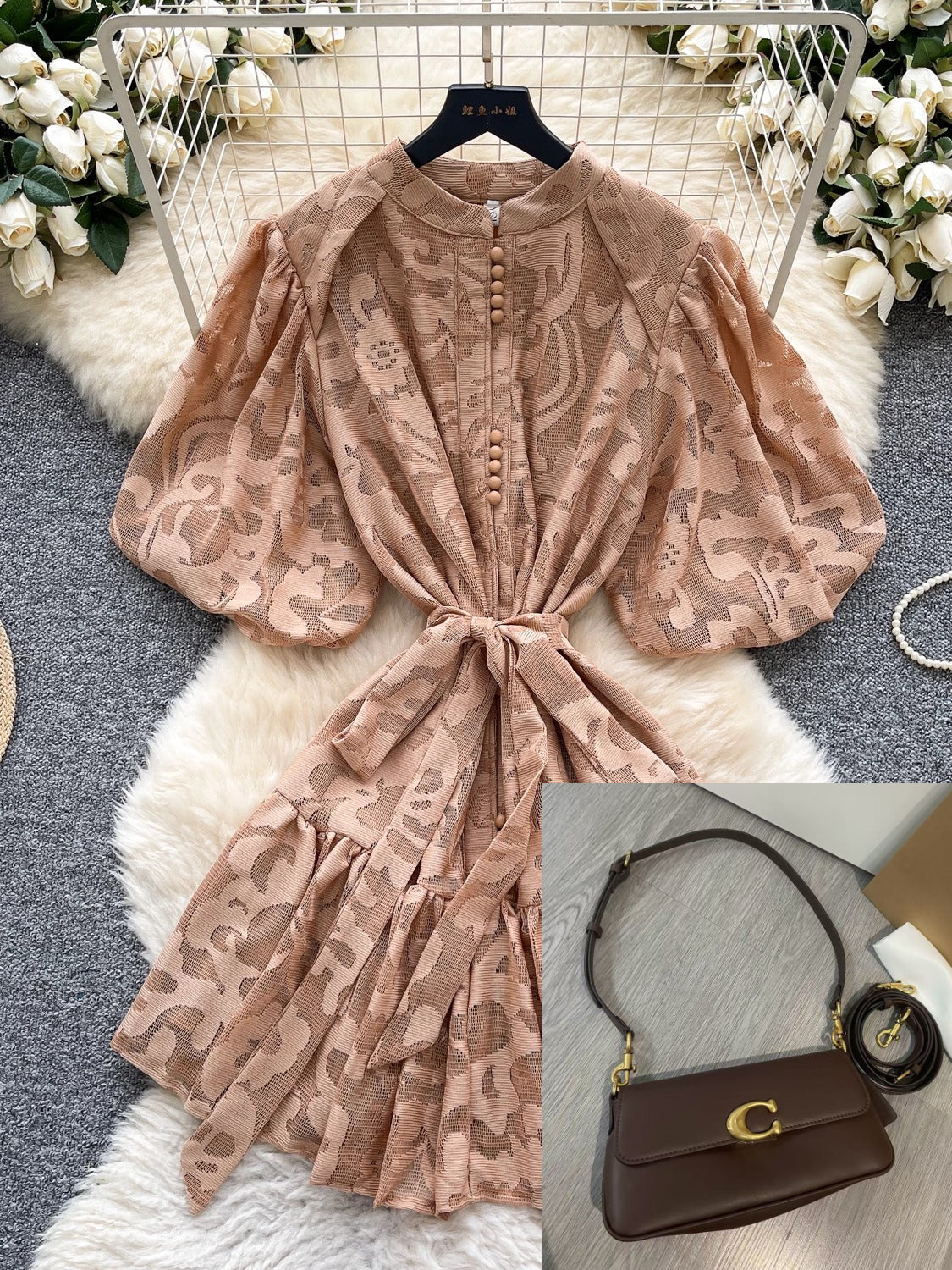 Women's Puff Sleeve Dress SA761