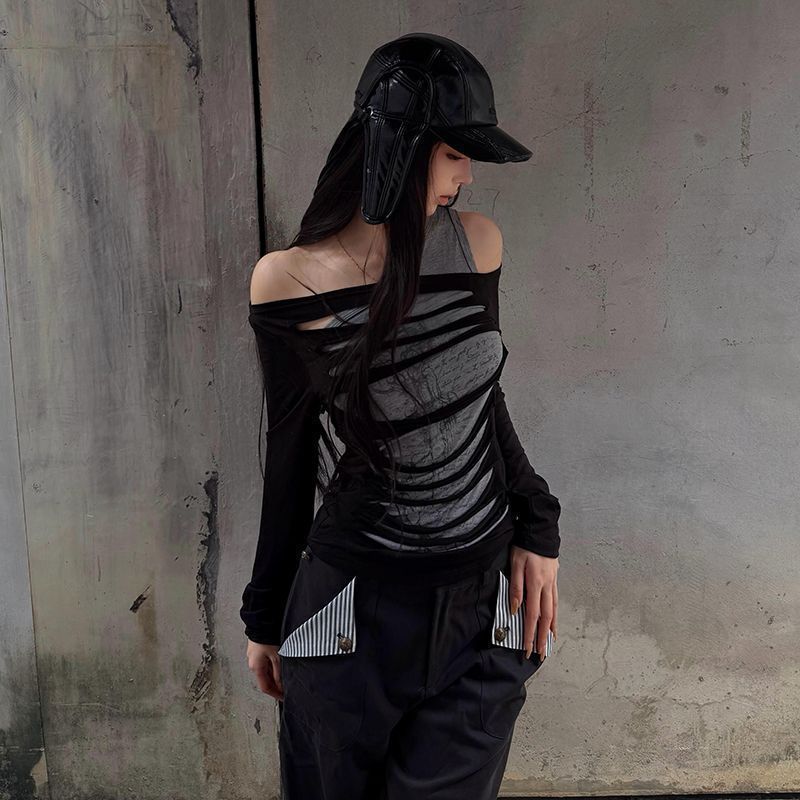 Fake Two-piece Long-sleeved T-shirt SA917