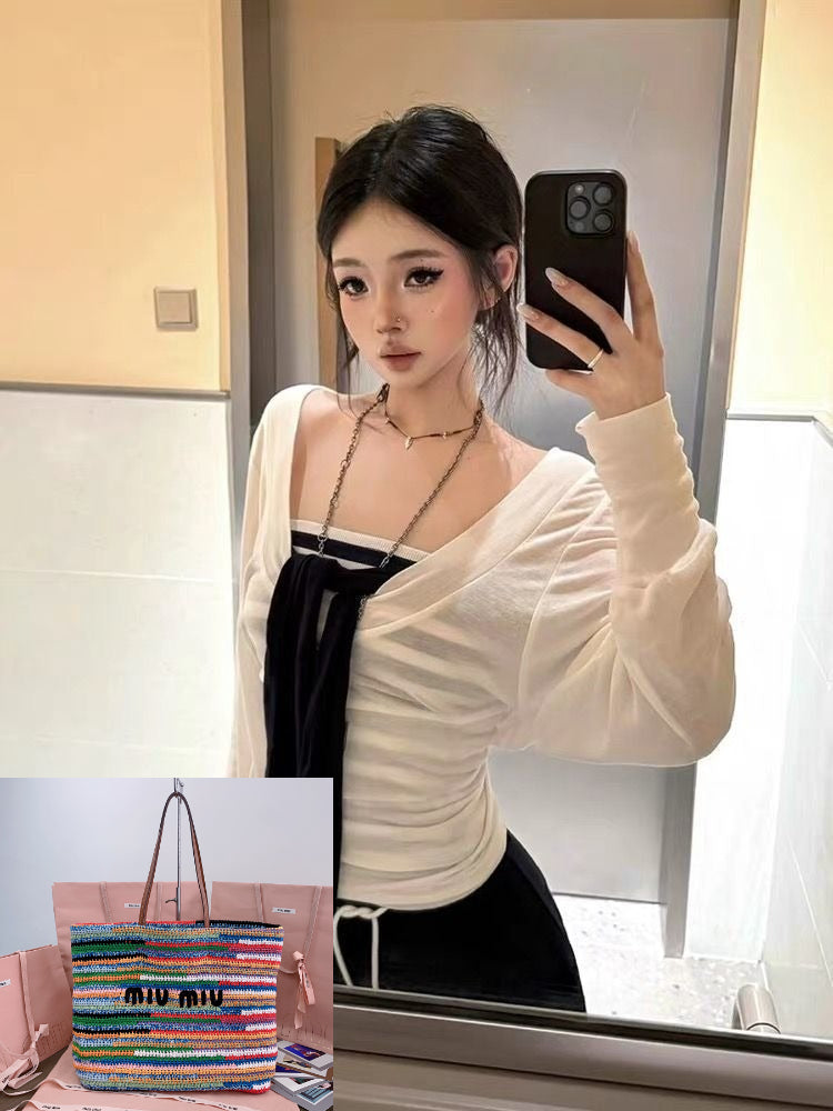 Tube Top Long Sleeve T-shirt SA870