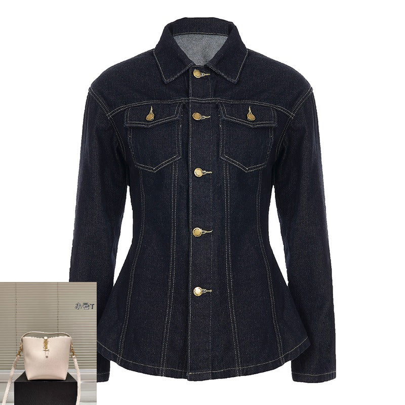 Vintage Washed Denim Shirt Jacket SA428