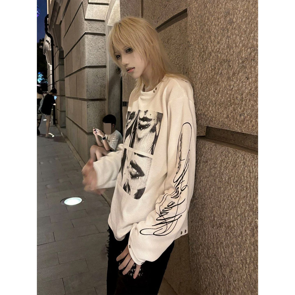 Round Neck Long Sleeve T-shirt SAB193