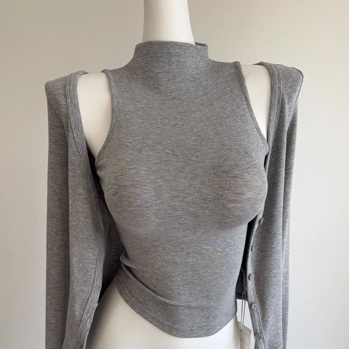 Long-sleeved Cardigan Two-piece Set SA776