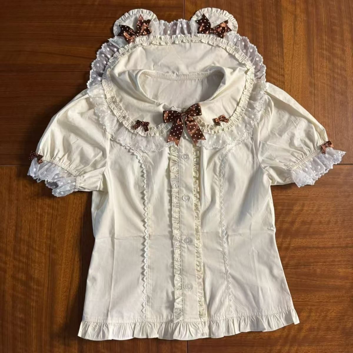 Peter Pan Collar Blouse - Lolita Style US 64D204