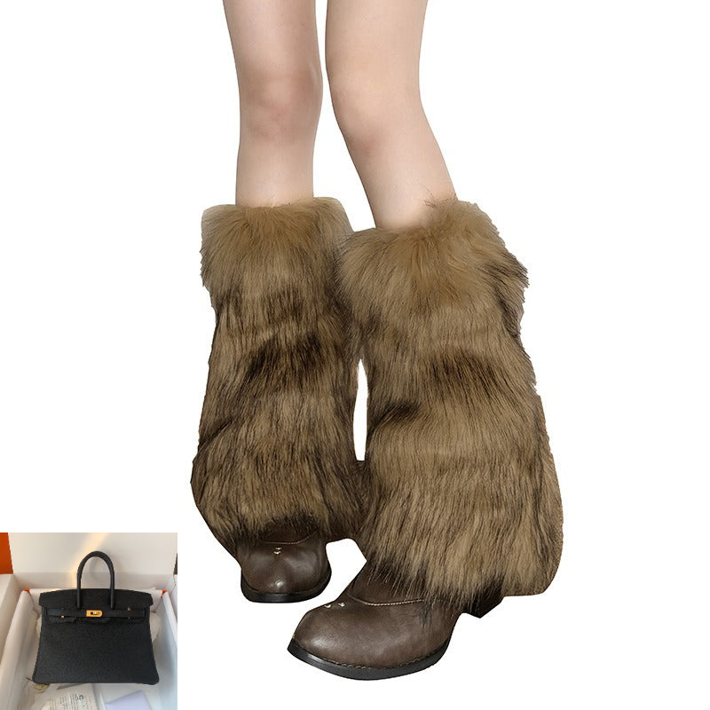 Solid Color Fluffy Leg Cover SA538