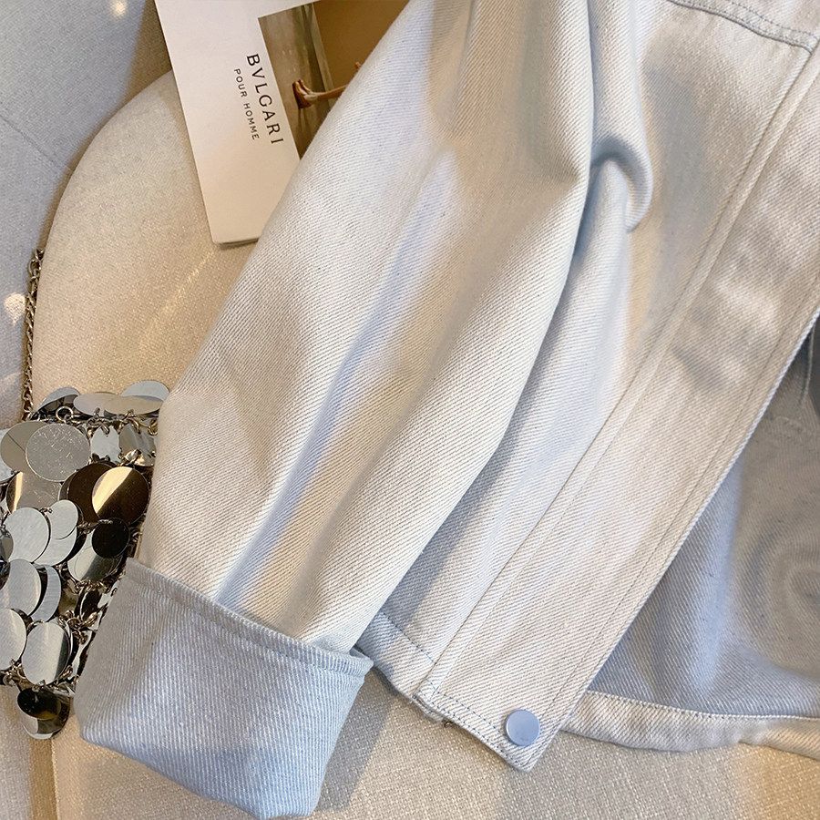 Light Blue Denim Women's Jacket SAB210