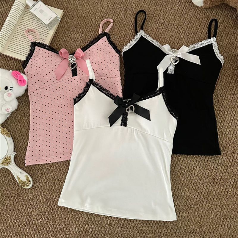 Polka Dot Vest Bow Strap 64D067