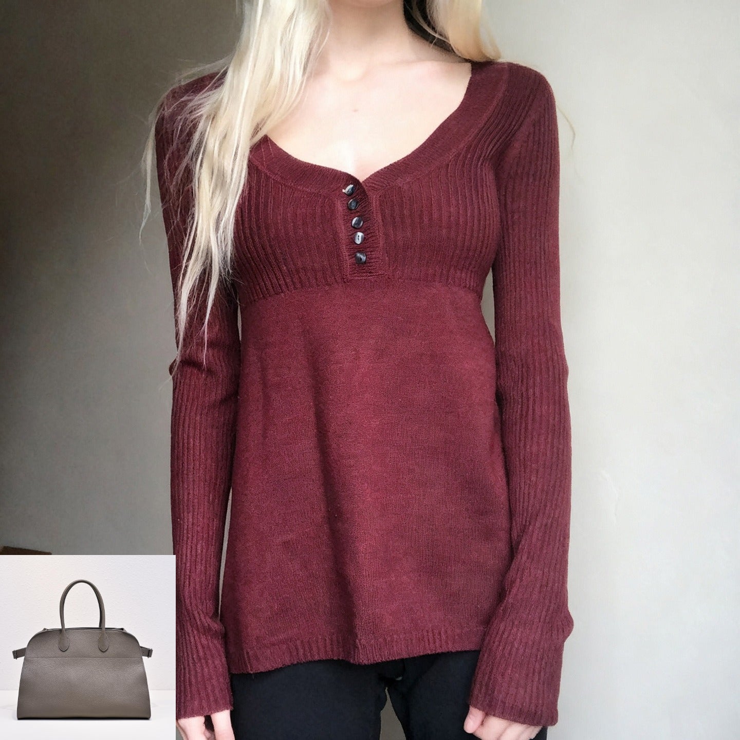 V-neck Breasted Sweater SA529