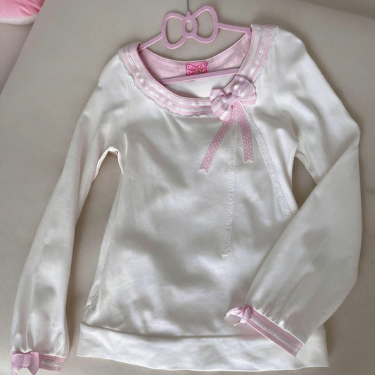 Bow Long Sleeve Top SA826