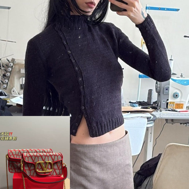 Black Turtleneck Top SA728/SA729