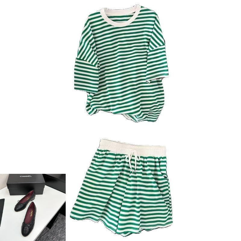 College Style Striped Casual Tracksuit SA974