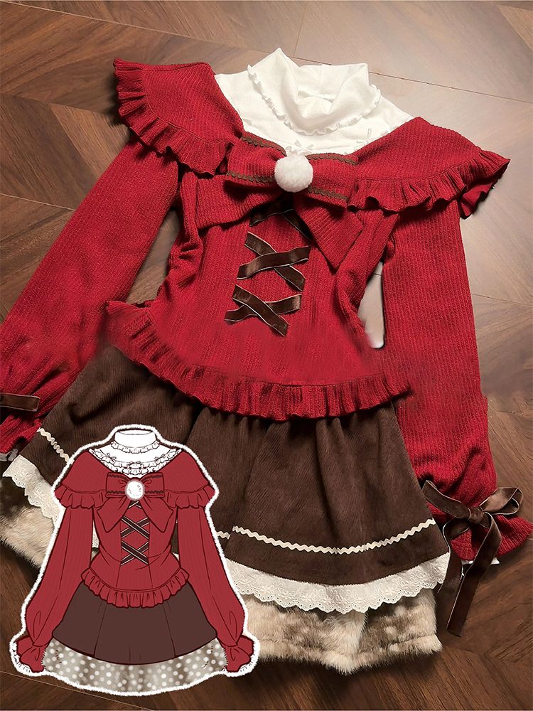 Bow Tie Hot Girl Three-piece Set 64H242