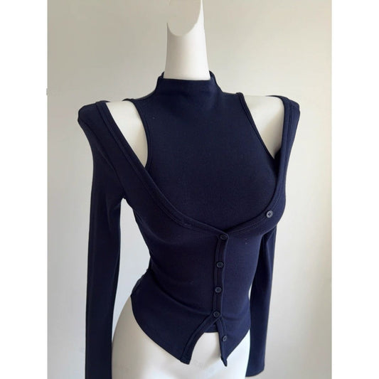 Long-sleeved Cardigan Two-piece Set SA776