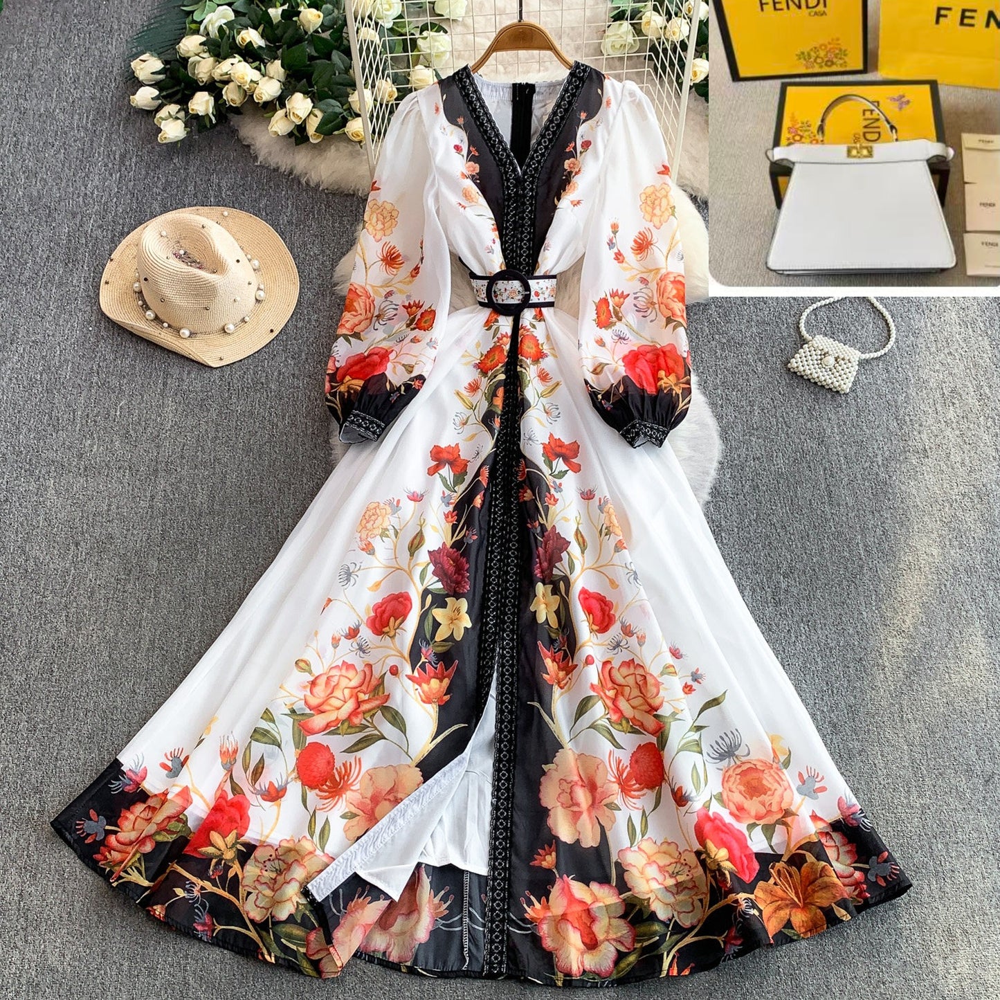 V-neck Dress Women  SA694