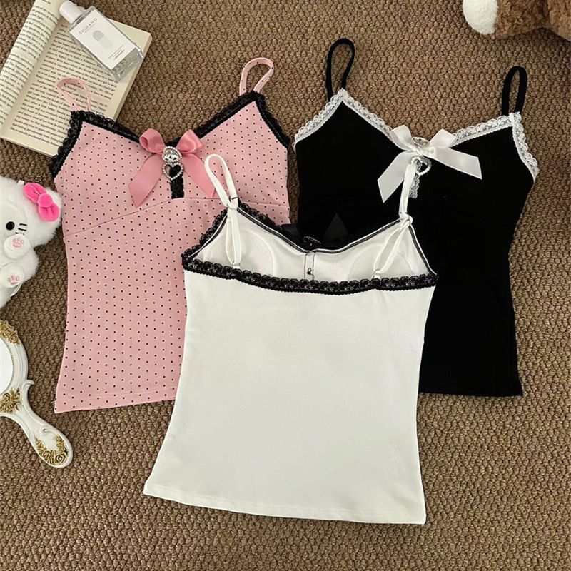 Polka Dot Vest Bow Strap 64D067