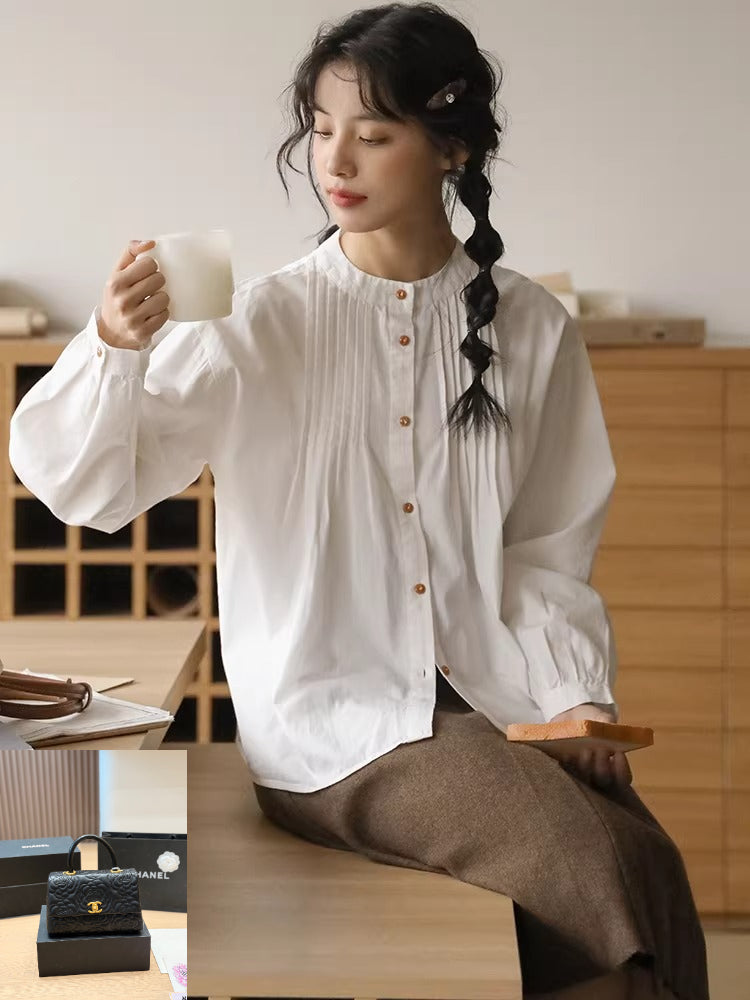 Round Neck Long Sleeve Shirt SA842