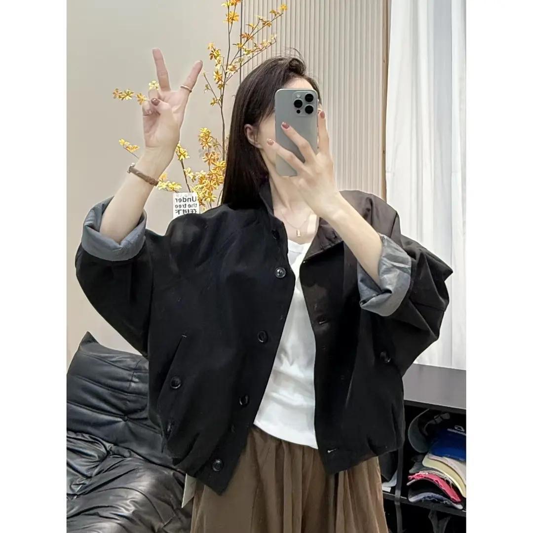 Women's Stand Collar Jacket 64H238