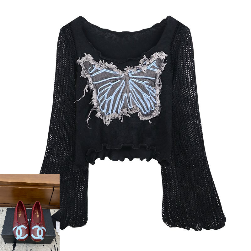Spicy Girl Style Long-sleeved Knit Sweater SAB155