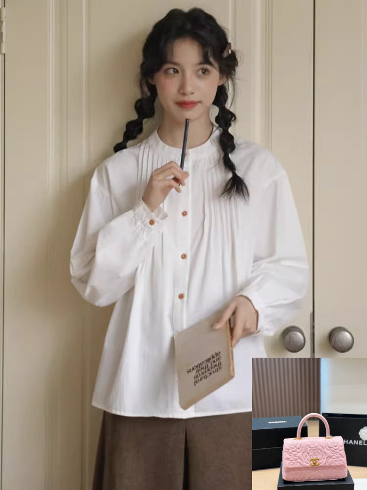 Round Neck Long Sleeve Shirt SA842