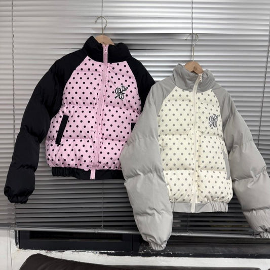 Polka Dot Cotton Clothes Fashion Warm Jacket SA687/SA688