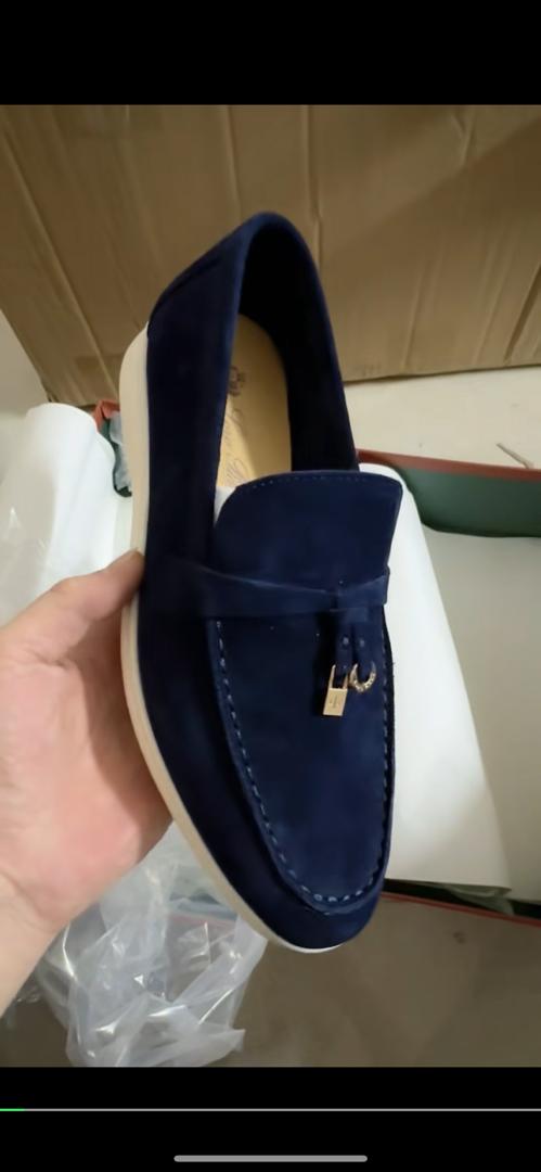 Flat Casual Single Shoes Doudou Shoes  SA622  GOLD metal