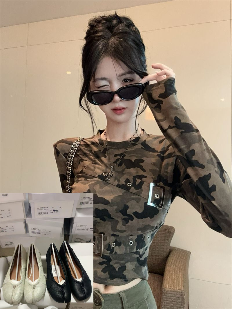 Camouflage Long Sleeve T-shirt SA932