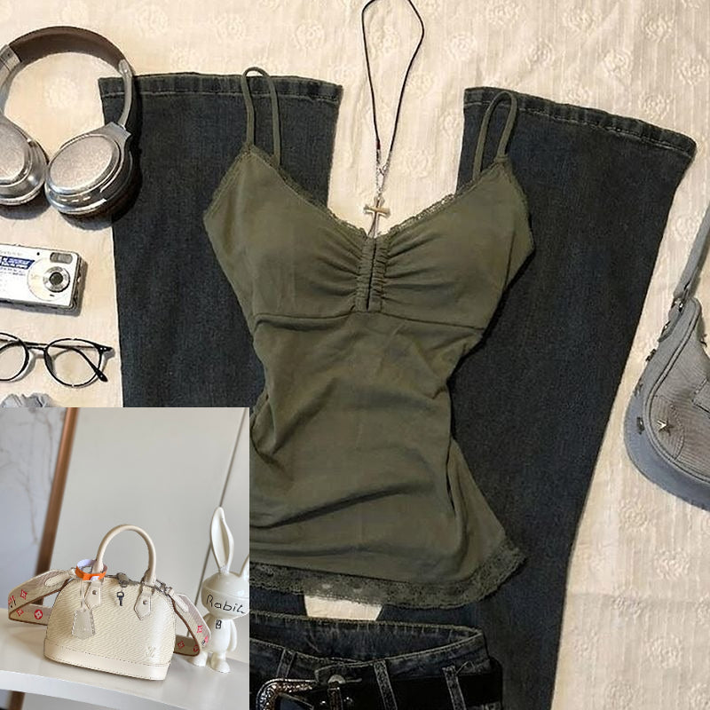 Green Lace Vest SA902