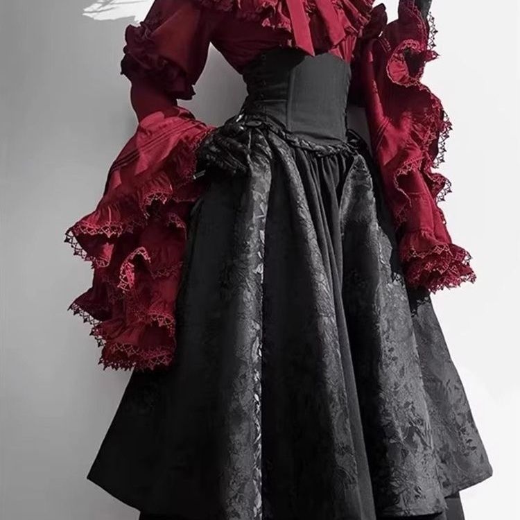 Lolita Skirt and Long-sleeved Blouse Set  US 64D192