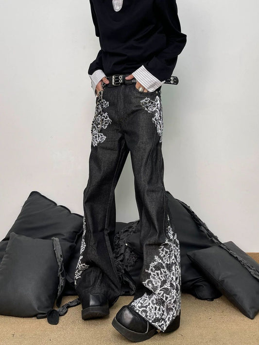 Floral Print Jeans SA657SA658/SA659