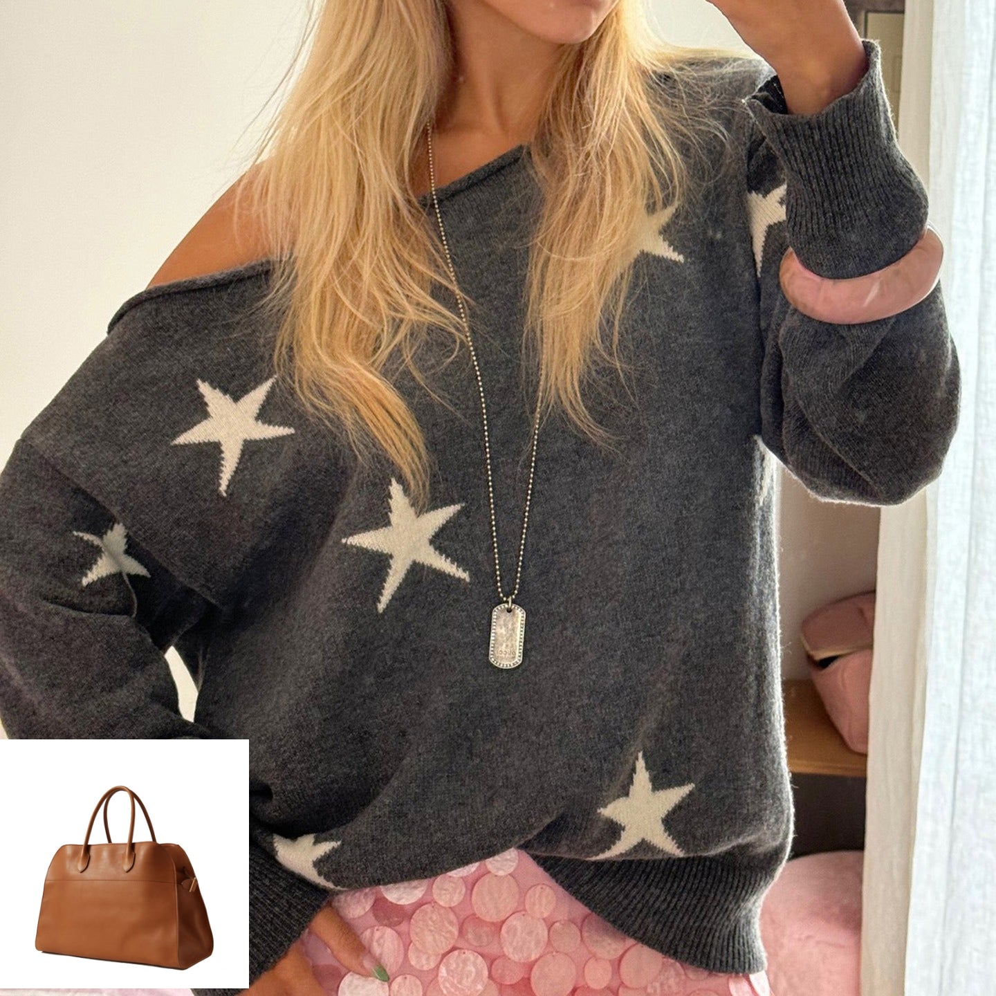 Off-Shoulder Pullover Long Sleeve Sweater Women SA523