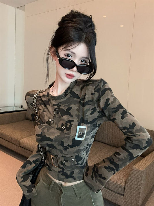 Camouflage Long Sleeve T-shirt SA932
