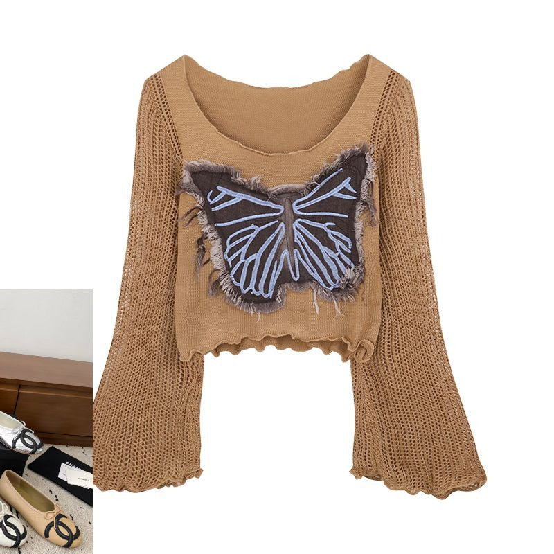 Spicy Girl Style Long-sleeved Knit Sweater SAB155