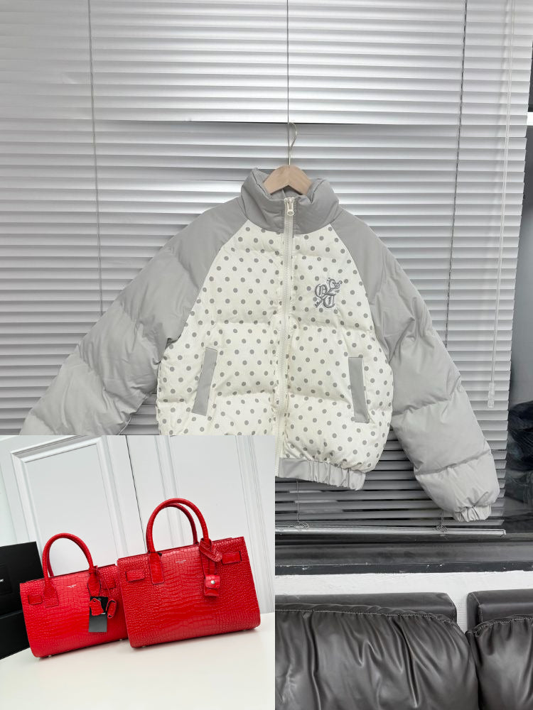 Polka Dot Cotton Clothes Fashion Warm Jacket SA687/SA688