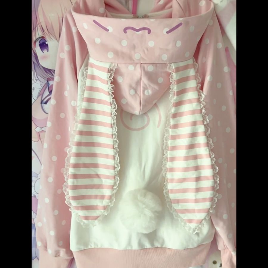 Cute Cardigan Loose Hooded Jacket SAB181