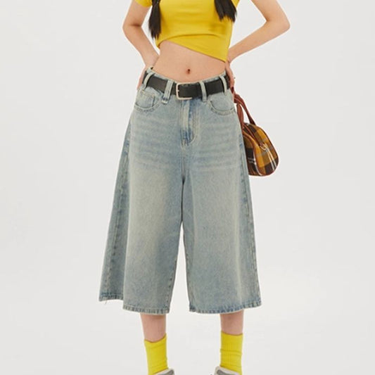 Seven-quarter Denim Shorts SA940