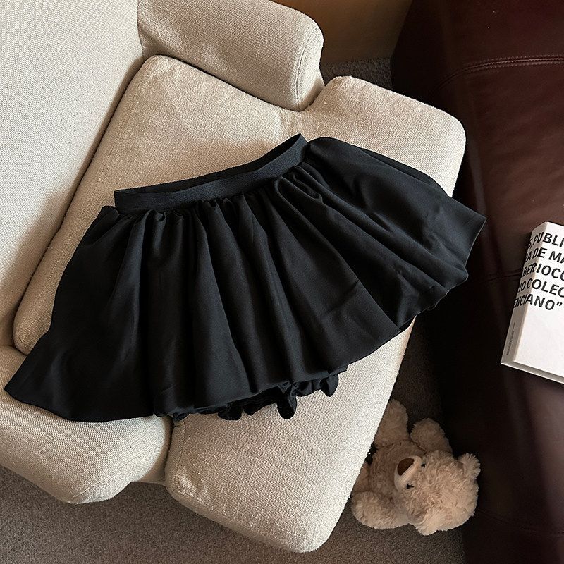 Contrast Color Plaid Bud Skirt SAB098