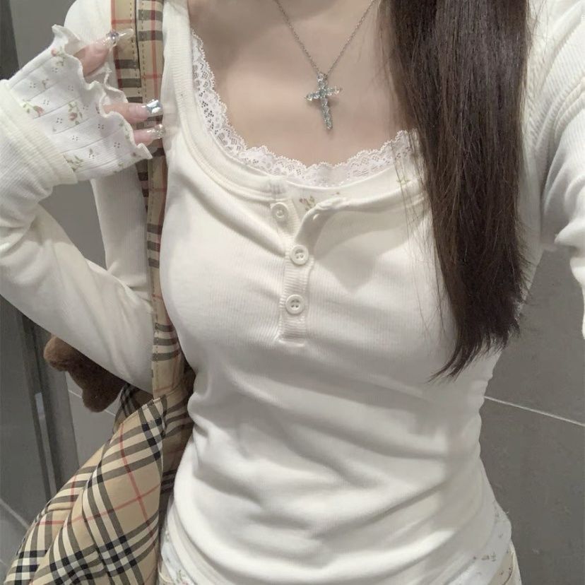 Fake Two-piece Long-sleeved T-shirt  SAB114
