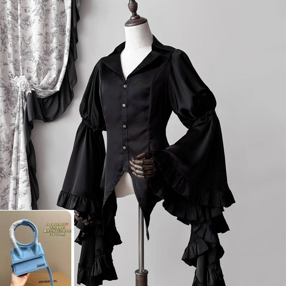 V-neck Shirt with Sleeves SA644