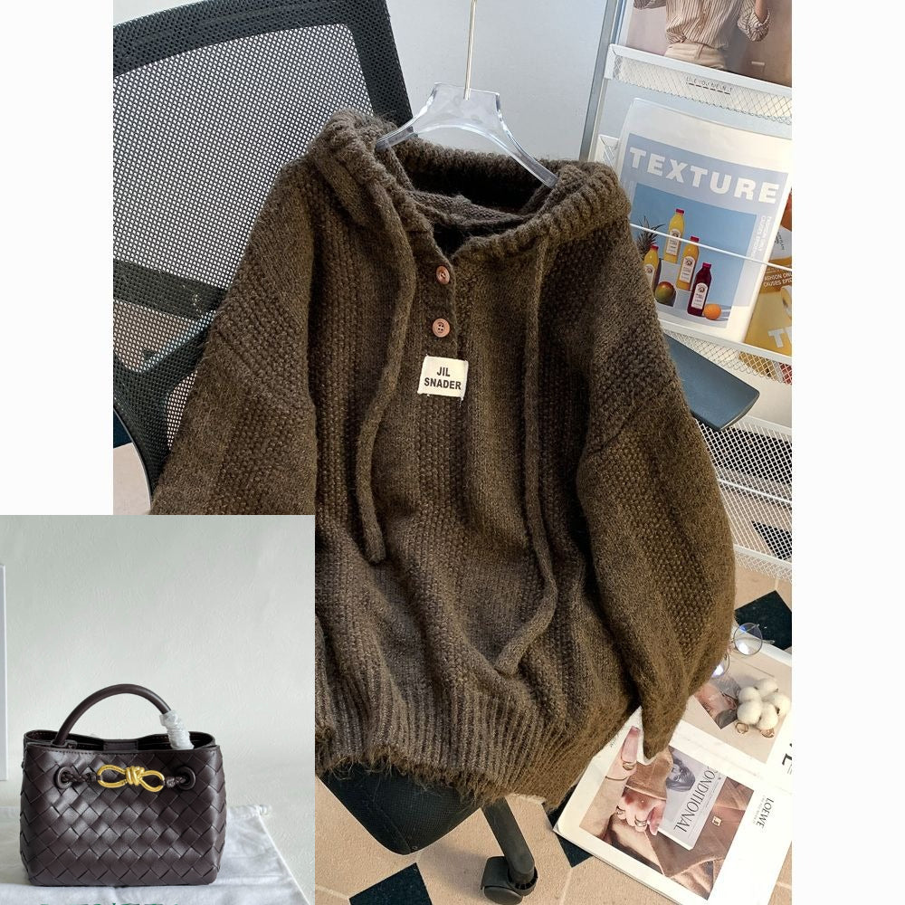 Drawstring Hooded Sweater SAB148