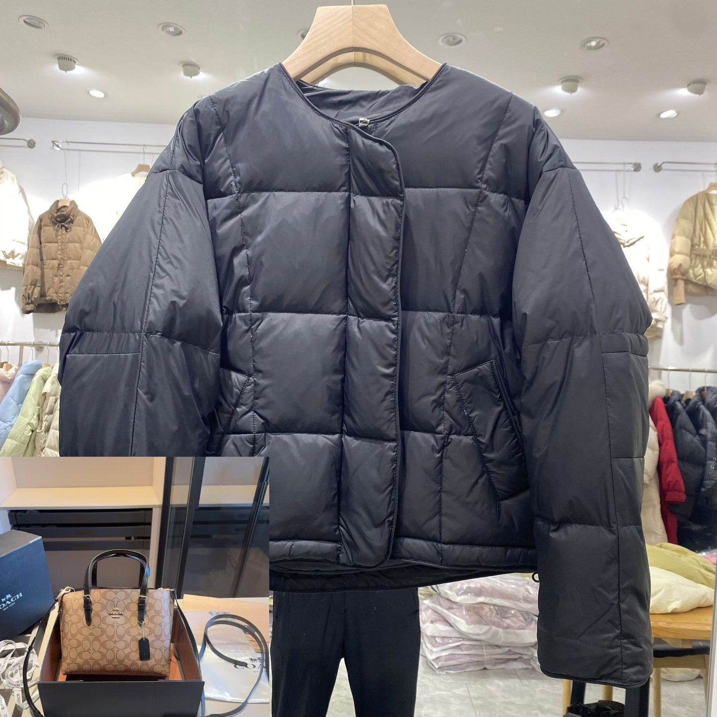 Crew Neck Long Sleeve Thermal Fashion Jacket SA484