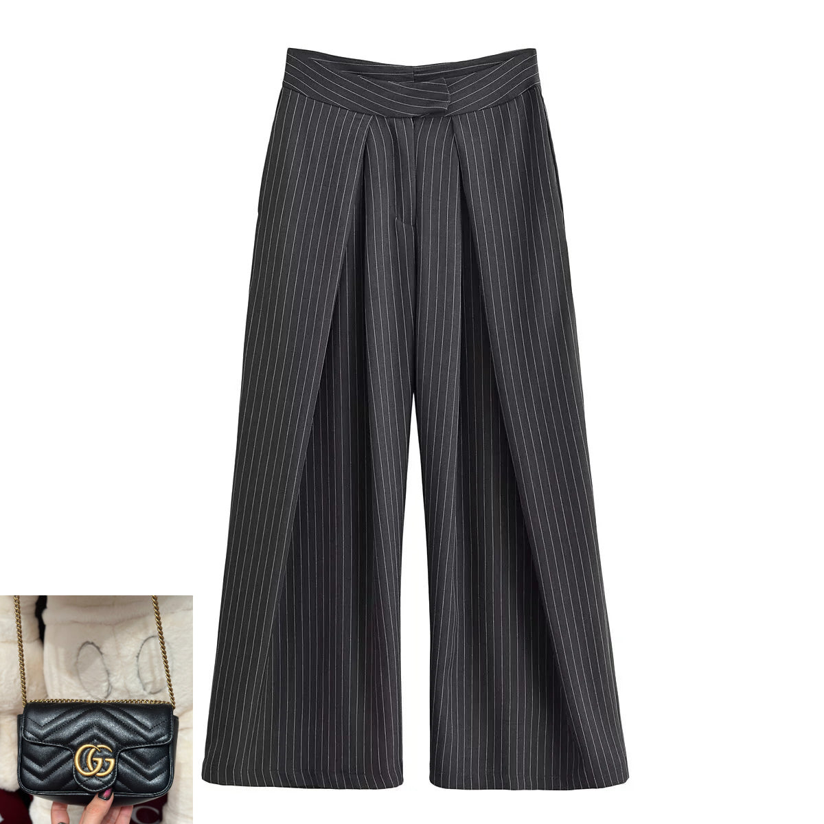 Casual Loose Striped Wide Leg Pants SA548