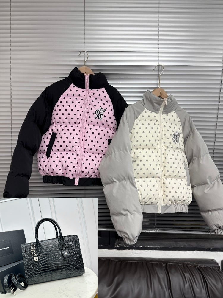 Polka Dot Cotton Clothes Fashion Warm Jacket SA687/SA688