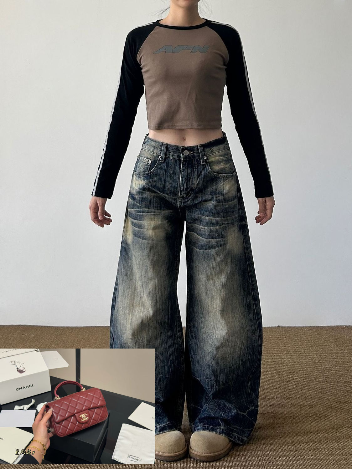 Low Waist Loose and Thin Wide Leg Scimitar Pants SA656