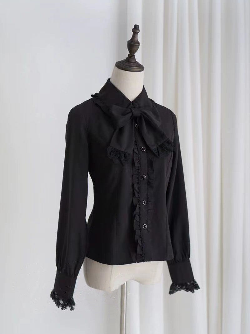 Peter Pan Collar Lolita Long Sleeve Blouse US-64D188