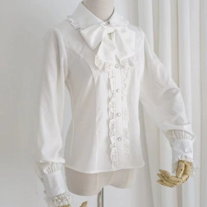 Peter Pan Collar Lolita Long Sleeve Blouse US-64D188