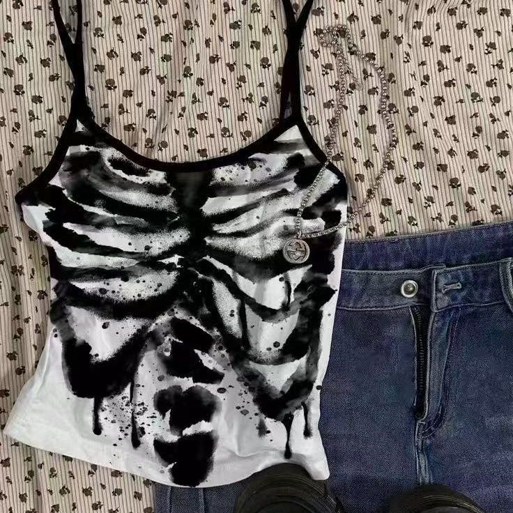 Rock Dark Skull Camisole  SA906