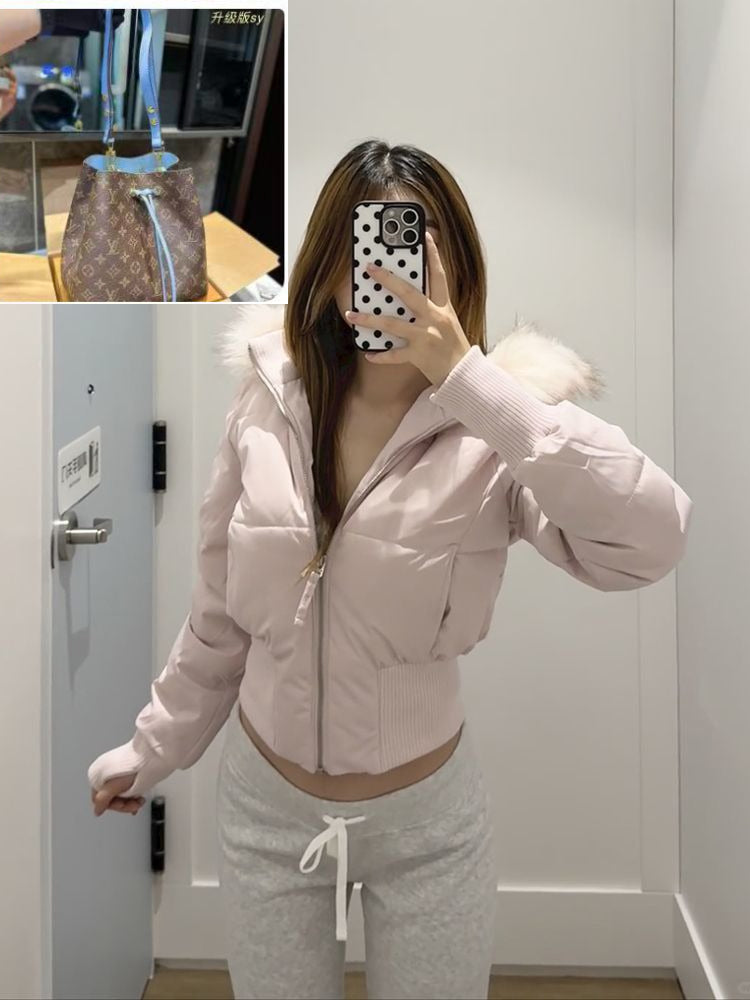 Hooded Short Cotton Dress Woman  SA693