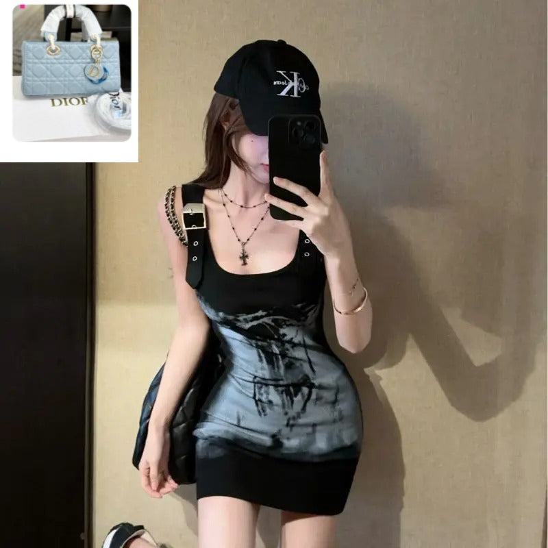 Pure Style Sleeveless Suspender Dress SA740/SA741